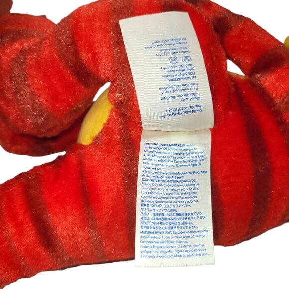 Build A Bear Plush Red Dinosaur T Rex Velociraptor Raptor Stuffed Animal 19" - Picture 12 of 16